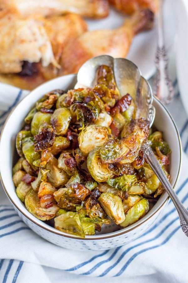How to make Roasted Bacon Maple Brussels Sprouts