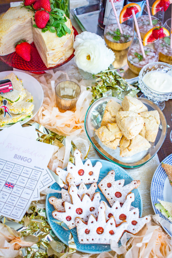 How to host a Royal Wedding Watch Party - the menu, the cocktails, and Royal Wedding Bingo cards!