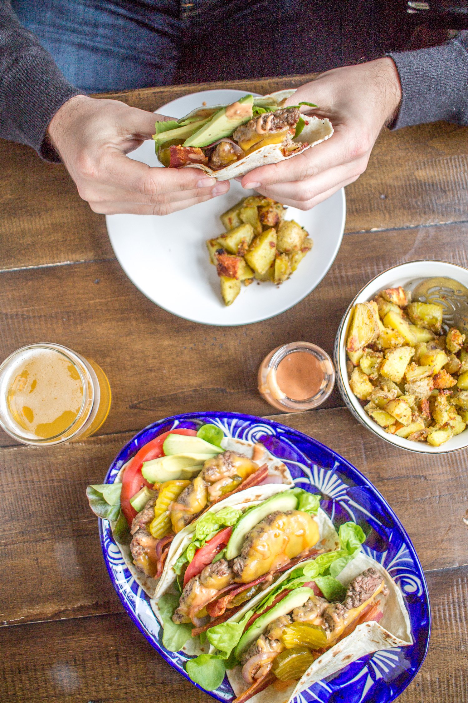 Bacon Cheeseburger Tacos The Very Best Burger/Taco Recipe