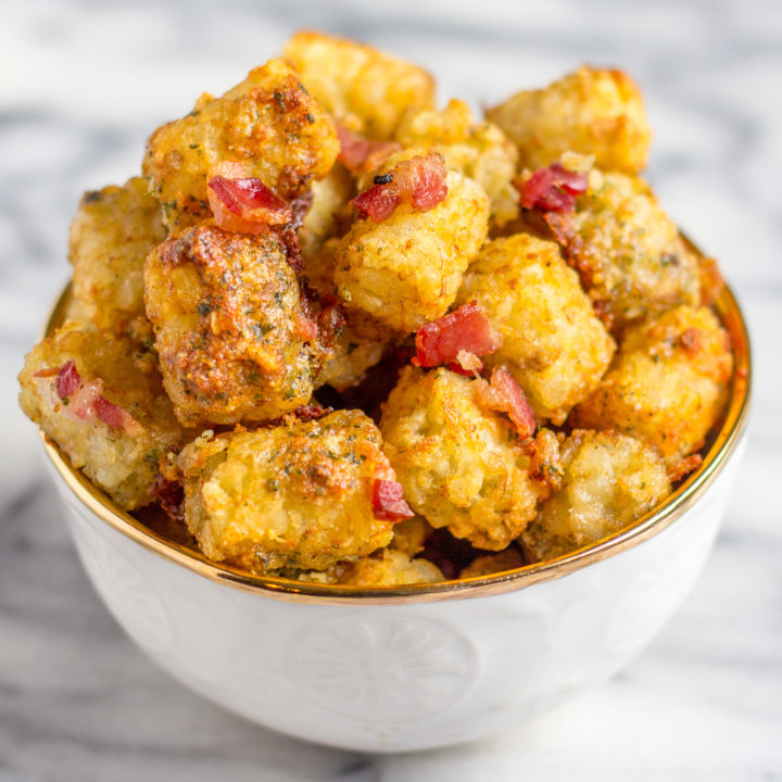 Bacon Ranch Tater Tots - This recipe is a delicious way to give store-bought tater tots an upgrade!