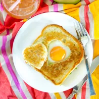 Egg in a Hole Grilled Cheese