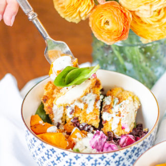 Superfood Salad Bowls with Crispy Chicken