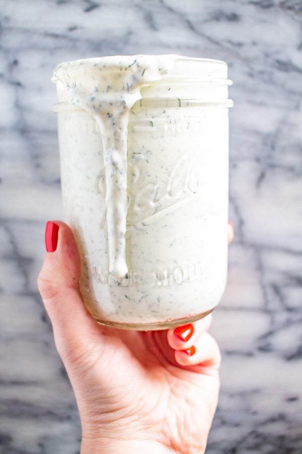 The Very Best Ranch Dressing - you can make your own homemade ranch dressing in just 5 minutes and it is so much better than anything sold at the store!