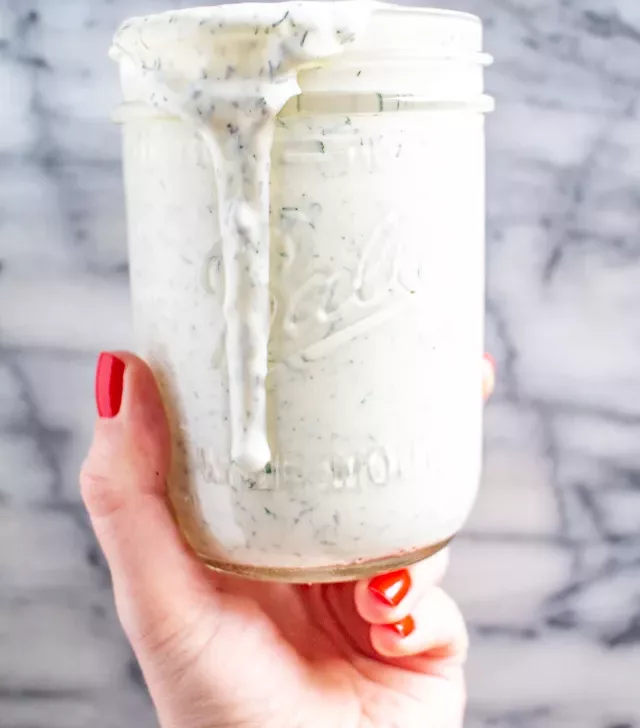 The Very Best Ranch Dressing - you can make your own homemade ranch dressing in just 5 minutes and it is so much better than anything sold at the store!