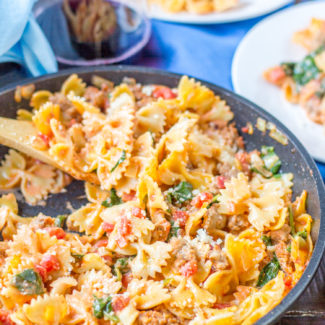 Sweet and Spicy Sausage and Farfalle