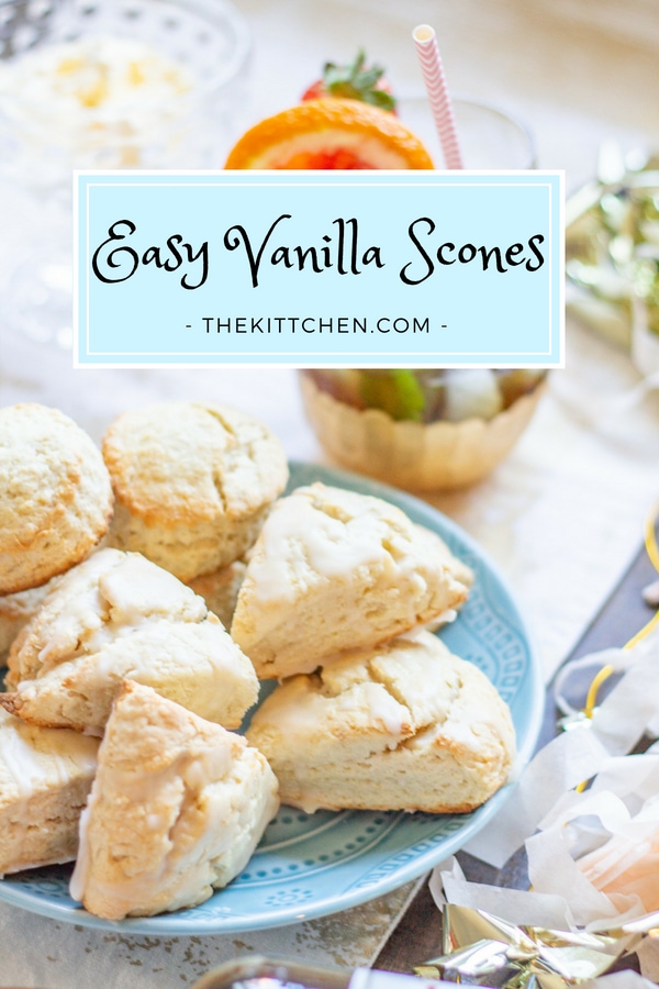 Easy Vanilla Scones: I absolutely love the petite vanilla scones at Starbucks, so I created my own recipe. These easy vanilla scones are a great grab and go breakfast – whip up a batch and eat them throughout the week.