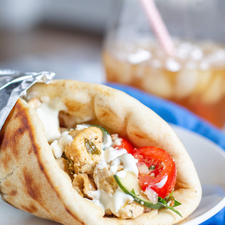 Greek Chicken Pitas and a Greek Food Feast