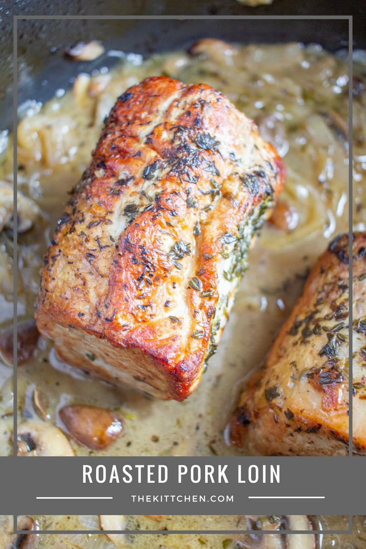 Roasted Pork Loin with Mushrooms and Shallots An Elegant Dinner