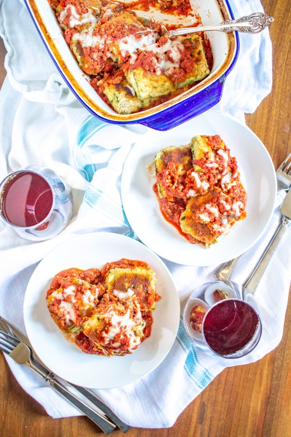 Toasted Zucchini Ravioli | Toasted Zucchini Ravioli is a delicious from-scratch meal made by placing spinach and ricotta filling inside thin slices of zucchini.