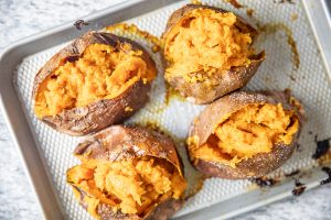 Twice Baked Sweet Potatoes | An Easy Christmas Side Dish