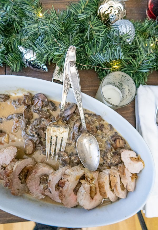 Caramelized onion and blue cheese stuffed pork tenderloin is a meal bursting with rich flavors that is perfect for a special occasion or holiday meal.