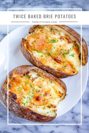 Twice Baked Brie Potatoes | Easy Baked Potato Side Dish