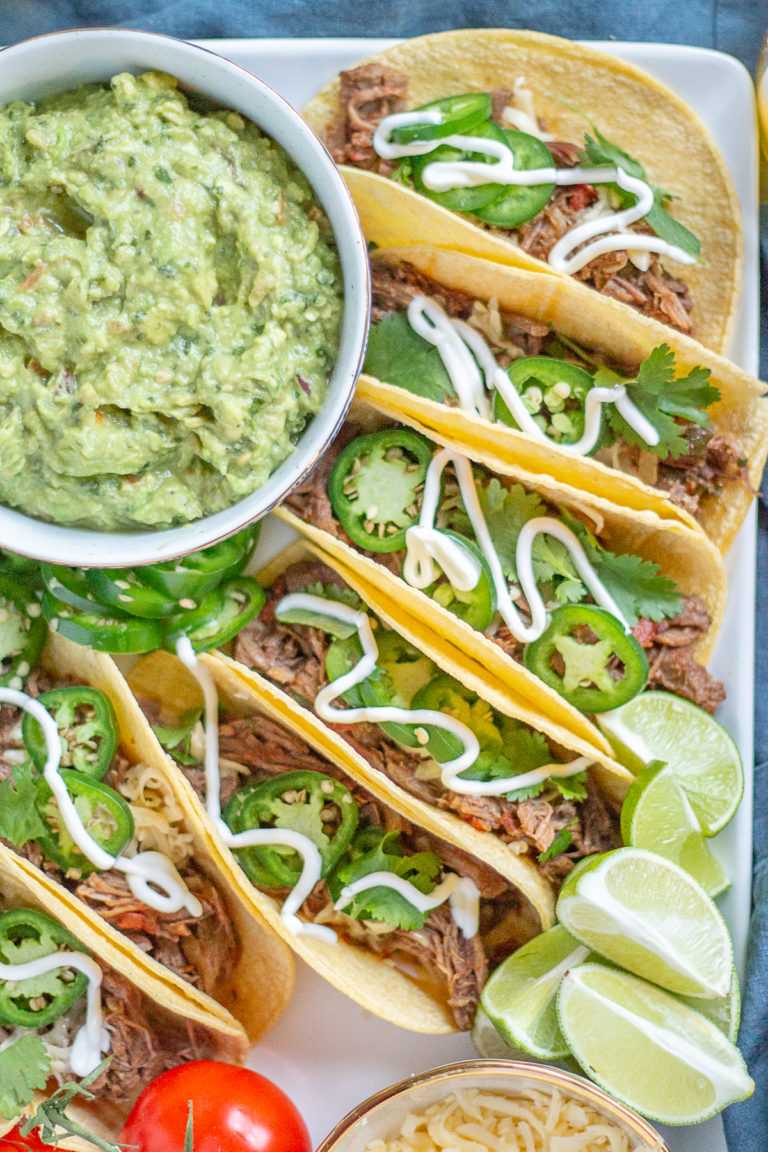 Slow Cooker Shredded Beef Tacos | An Easy Shredded Beef Recipe