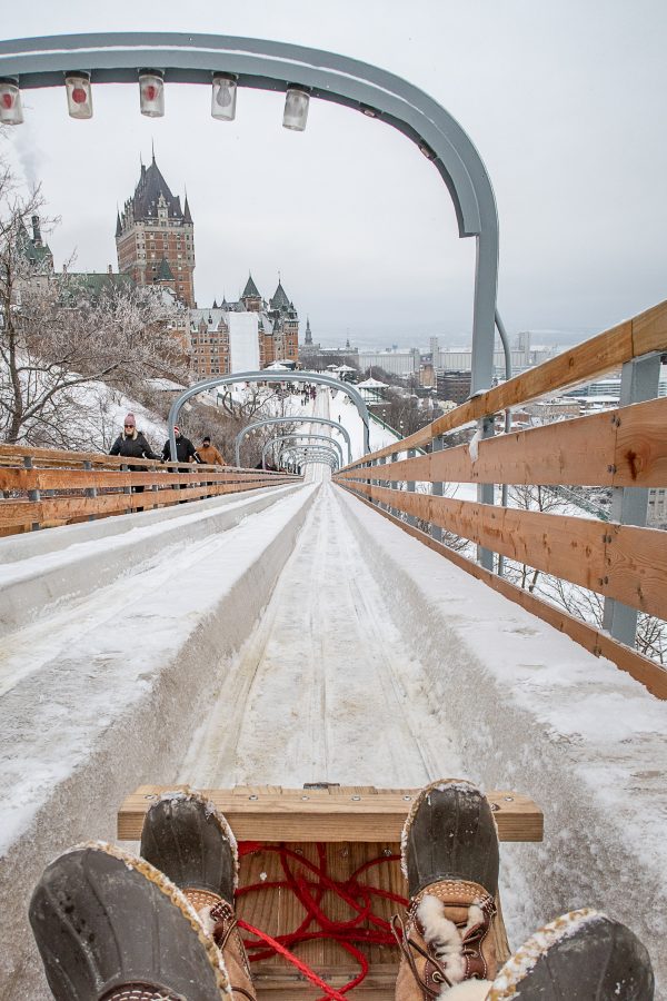 Things to do in Quebec City | A guide of what to do in Quebec City in winter: Toboggan 