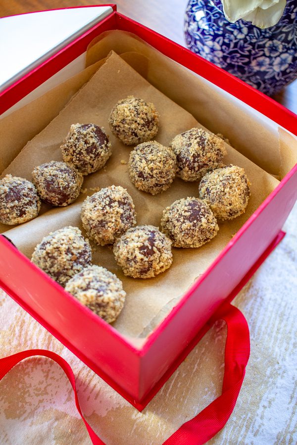 Chocolate Truffles Stuffed with Cookie Dough| Let me teach you how to make truffles just in time for Valentine's Day. These Chocolate Truffles Stuffed with Cookie Dough are a delicious homemade gift, and they are easier to make than you think!