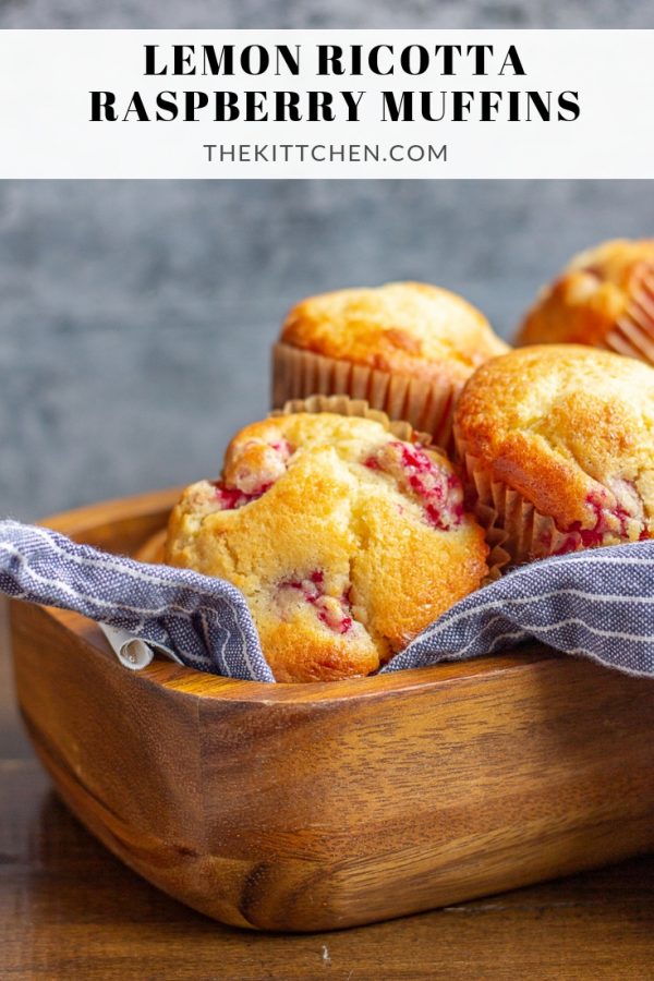 Lemon Ricotta Raspberry Muffins | These easy to make muffins are bursting with fresh lemon and raspberry flavor.