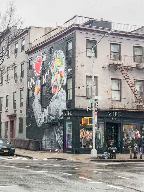 Einstein We Love NY Mural