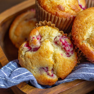 Lemon Ricotta Raspberry Muffins