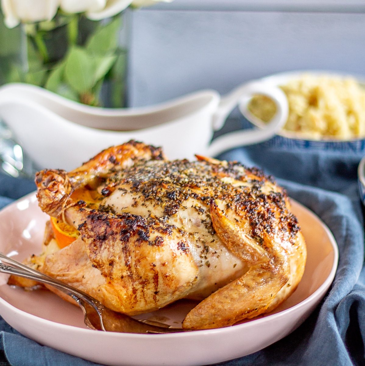 Citrus Roast Chicken Recipe | Garlic Lemon Roast Chicken