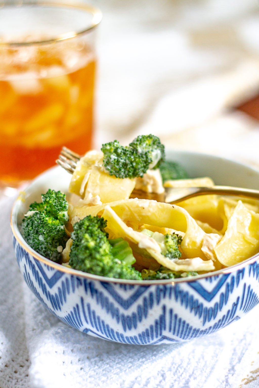 Chicken and Broccoli Pasta with a Goat Cheese Sauce thekittchen