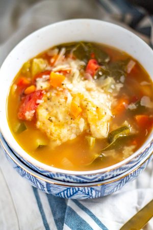 Italian Vegetable Soup with Dumplings - thekittchen