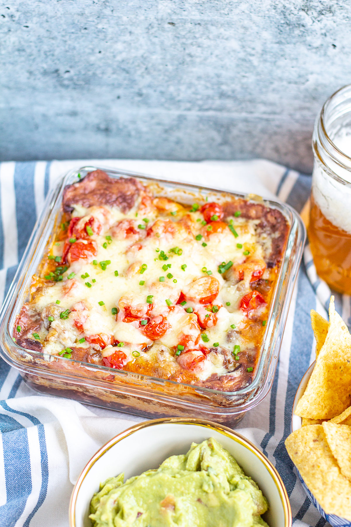 Baked Taco Dip | A Hot Taco Dip With Ground Beef