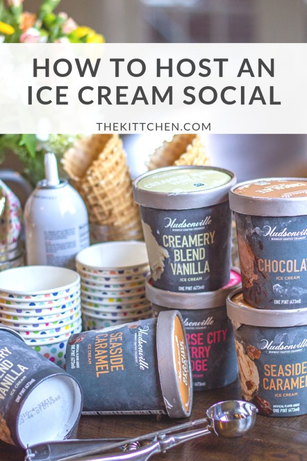 How to Host an Ice Cream Social | Ice Cream Socials are the perfect easy summer party! Learn my tips and tricks for hosting your own ice cream social. #sponsored