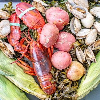 A Traditional Maine Lobster Bake in a Pot