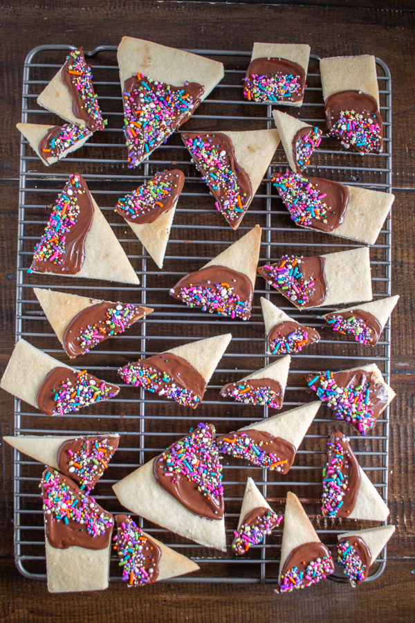 Chocolate Dipped Shortbread is a beautiful dessert the is easy to make from scratch!