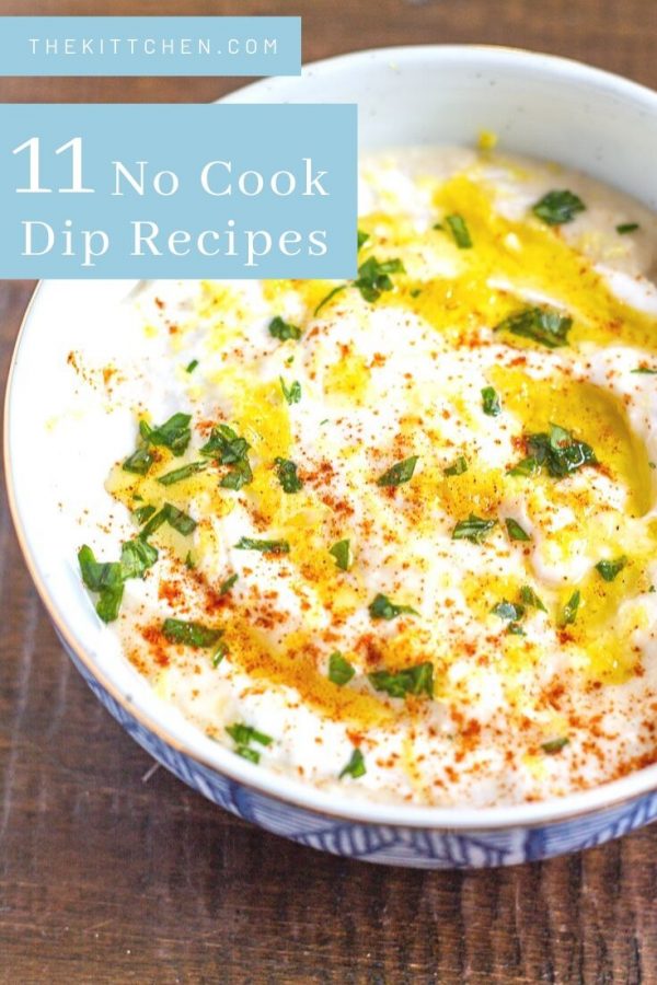 This collection of no cook dip recipes will make entertaining easy. These are all quick and easy dip recipes that you just mix together and serve. 