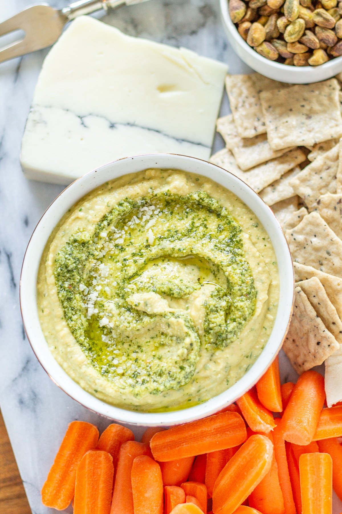 Pesto Hummus thekittchen