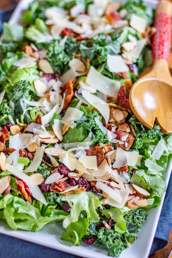 Brussels Sprout and Kale Salad inspired by Blue Door Farm Stand