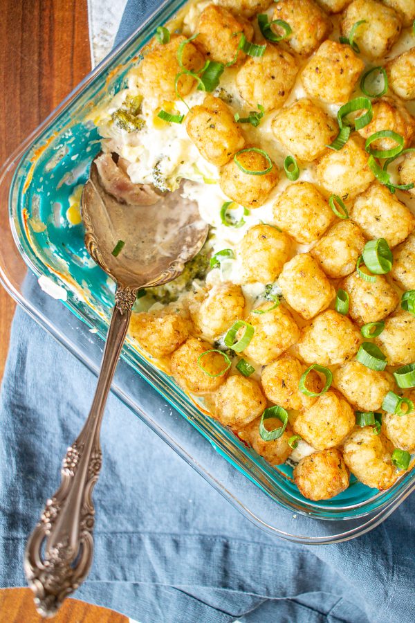 Cheesy Ranch Chicken Casserole with Tater Tots 8