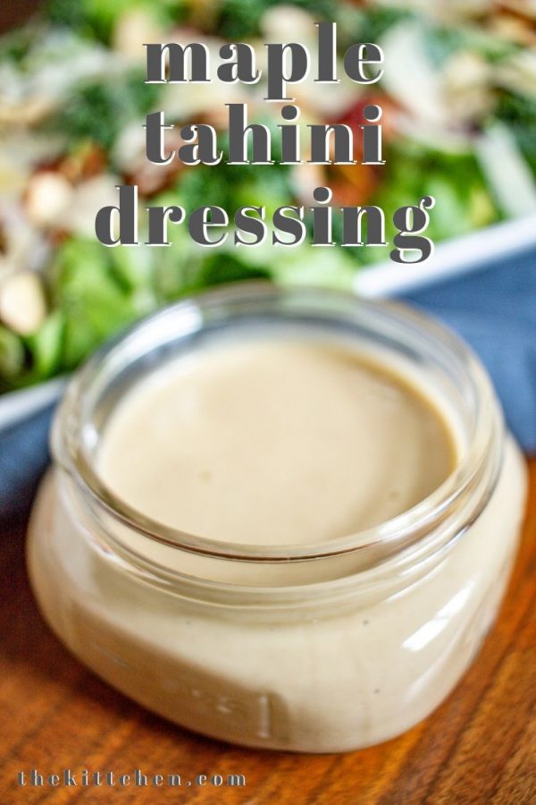 Maple Tahini Salad Dressing happens to be vegan, gluten free, and easy to make. You can prepare this dressing in just 5 minutes - you just need to measure and mix. I love it's blend of sweet, savory, and citrus flavors. 