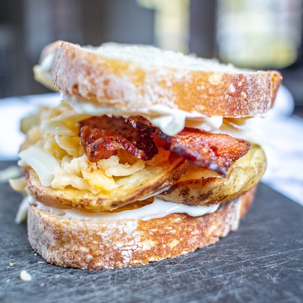 Loaded Baked Potato Grilled Cheese 6