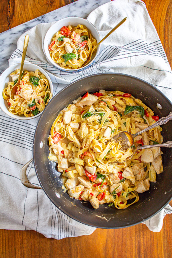 One Pot Pasta with chicken and vegetables
