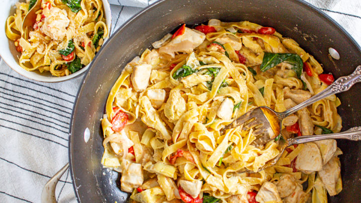 One Pot Pasta with chicken and vegetables