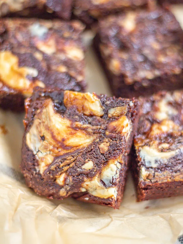 How to make Caramel Cheesecake Brownies with a Mix