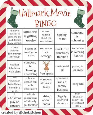 Hallmark Movie Bingo | Cheesy Christmas Movie Bingo