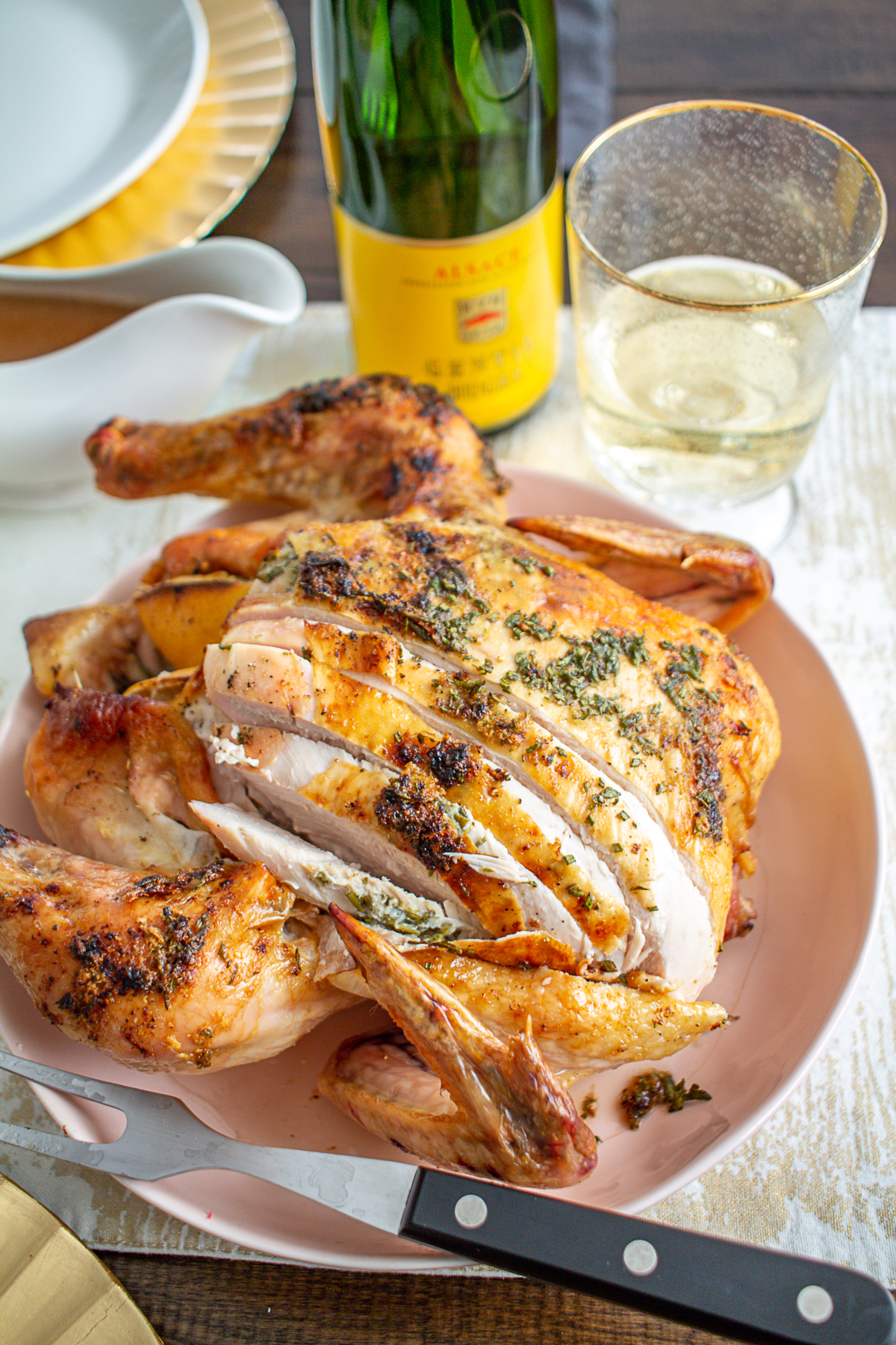 Lemon, Rosemary, and Oregano Roast Chicken | Easy Roast Chicken