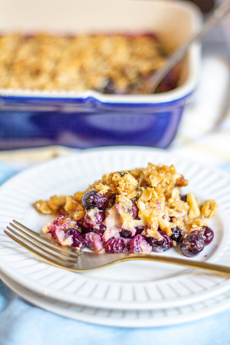 Blueberry Crumble Recipe | Easy Blueberry Goat Cheese Crumble