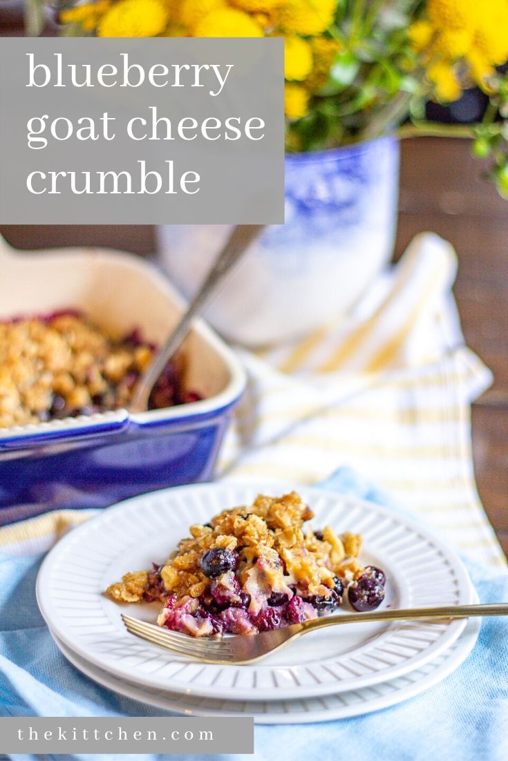 Blueberry Crumble Recipe | Easy Blueberry Goat Cheese Crumble