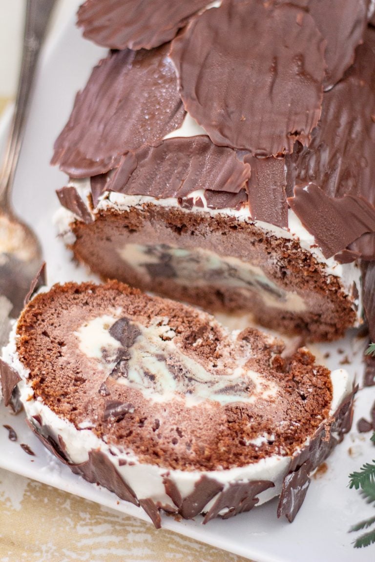 Ice Cream Yule Log thekittchen