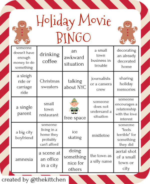 6 Unique Holiday Movie Bingo Cards - it's a way to make Christmas movie night even more fun.