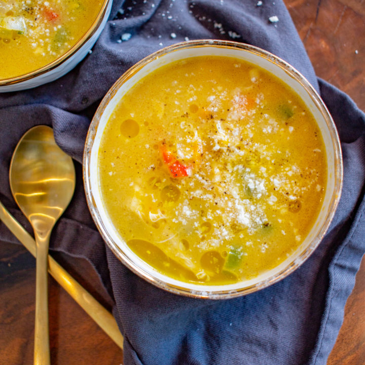 Easy Healthy Creamy Chicken Soup with Pureed Butternut Squash thekittchen