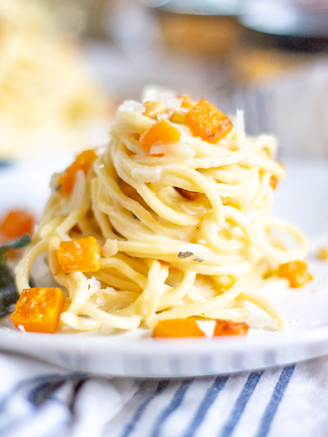 Fall Pasta With Goat Cheese, Sage, And Butternut Squash Story