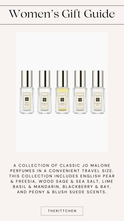 Women's Gift Guide: a set of classic Jo Malone fragrances. 