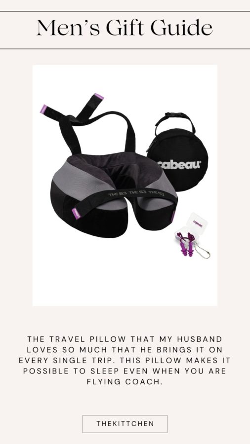 Men's Gift Guide: A game-changing travel pillow. 