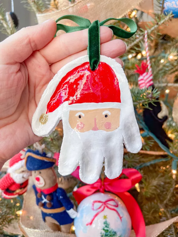 How to make salt dough Santa ornaments: an easy family craft project